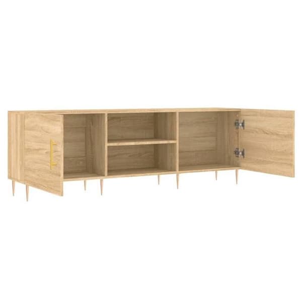 Maison Exclusive - TV-möbel ek sonoma 150x30x50 cm ingenjörsträ