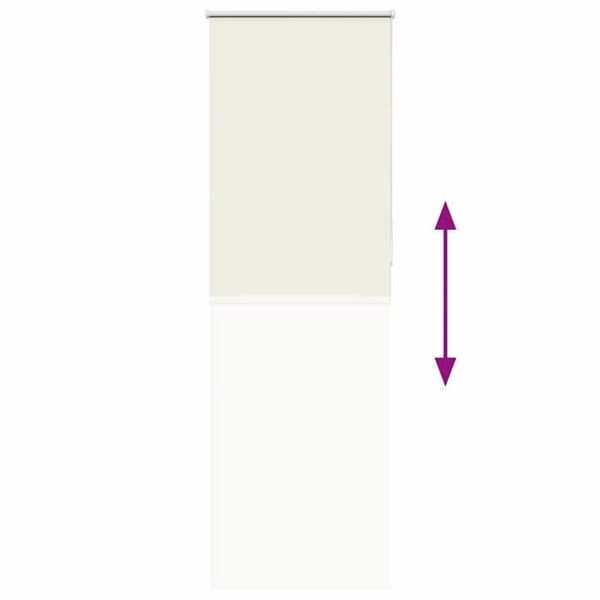 Maison Exclusive - Rullgardin i off-white 85x230cm tygbredd