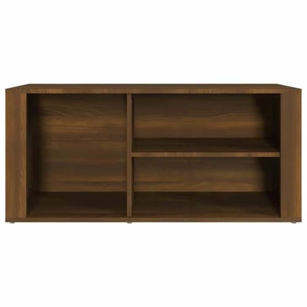 Maison Exclusive - Skoskåp Ek brun 100x35x45cm Ingenjörsträ