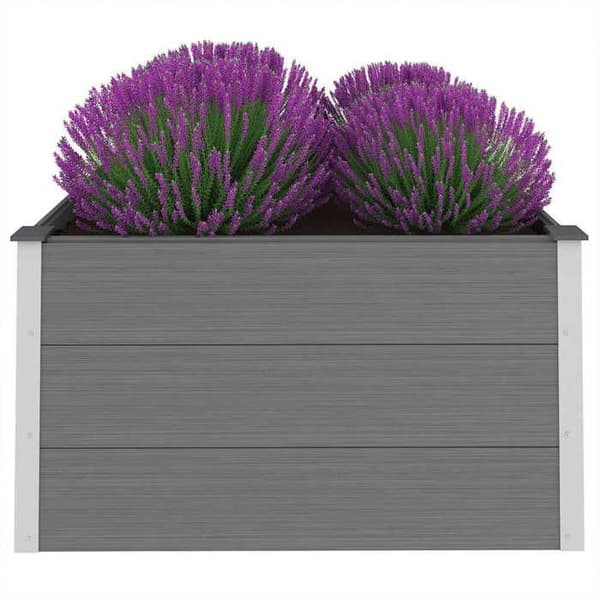 Maison Exclusive - Hævet havebed i WPC 100x100x54 cm Grå
