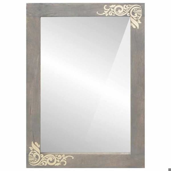 Maison Exclusive - Badrumsspegel Grå 70 x 50 x 2,5 cm