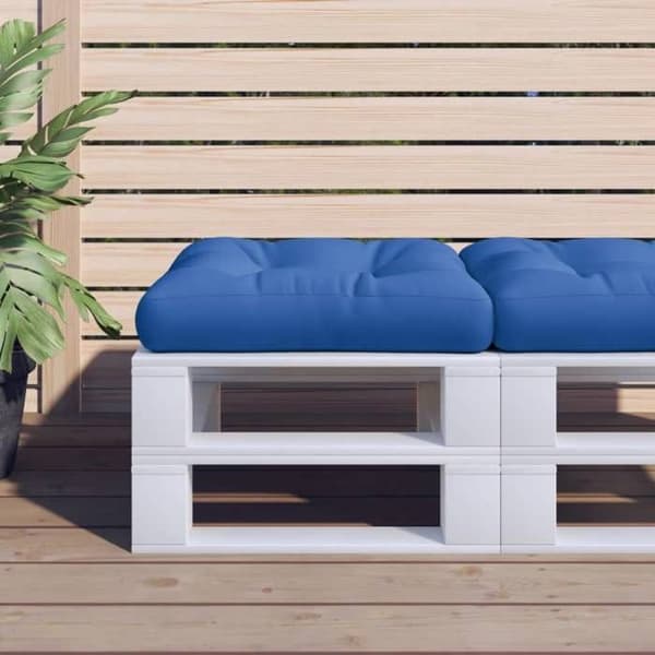 Maison Exclusive - Blå pallkudde 58x58x10 cm tyg