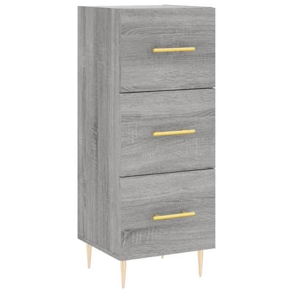 Maison Exclusive - Buffet Sonoma grå 34,5x34x90 cm Ingenjörsträ