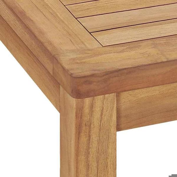 Maison Exclusive - Trädgårds matbord 140x80x77 cm i solid teakträ