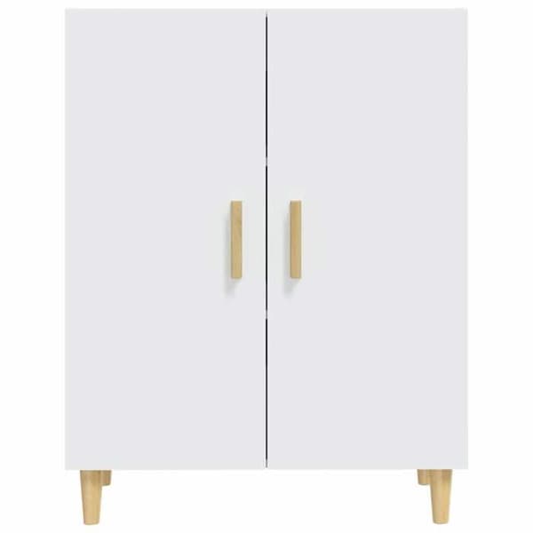 Maison Exclusive - Buffé Vit 70x34x90 cm Ingenjörsträ