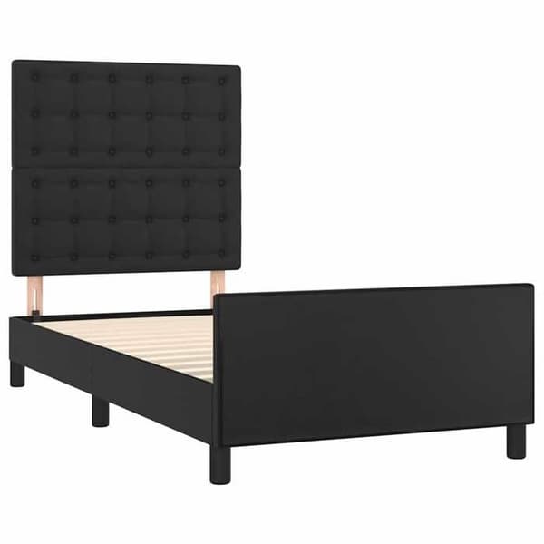 Maison Exclusive - Sengestel uden madras sort 100x200 cm kunstlæder Svart