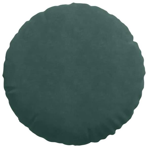 Sittkudde - EXKLUSIVT HEM - Modern - Mörkgrön sammet - Ø50 x 19 cm - Set om 2 Mörkgrön