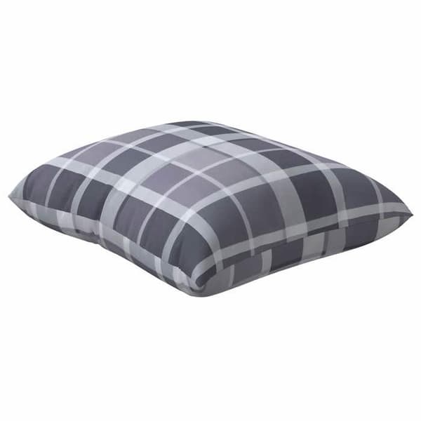 Maison Exclusive - Utomhus Kudde 4 st Tyg Rutor Grisel 60 x 60 cm Griselplattor