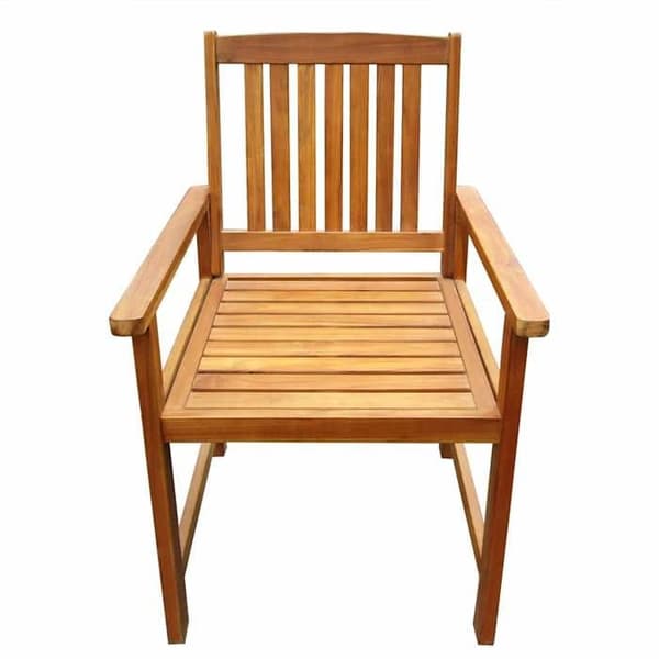 Maison Exclusive - Trädgårdsstolar set om 2 i massivt akaciaträ Brun