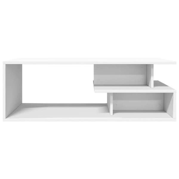 Maison Exclusive - Låg bord vit 102x55x35 cm ingenjörsträ