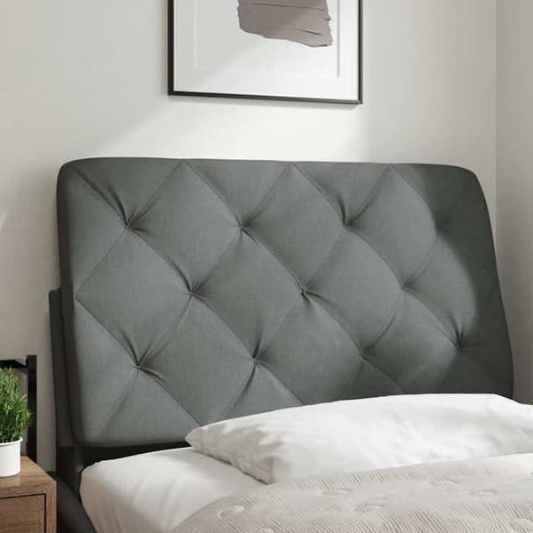 Maison Exclusive - Tummanharmaa sängynpäätytyyny 80 cm kangasta