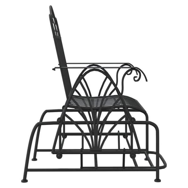 Maison Exclusive - Liukuva penkki 61 cm Musta Teräs
