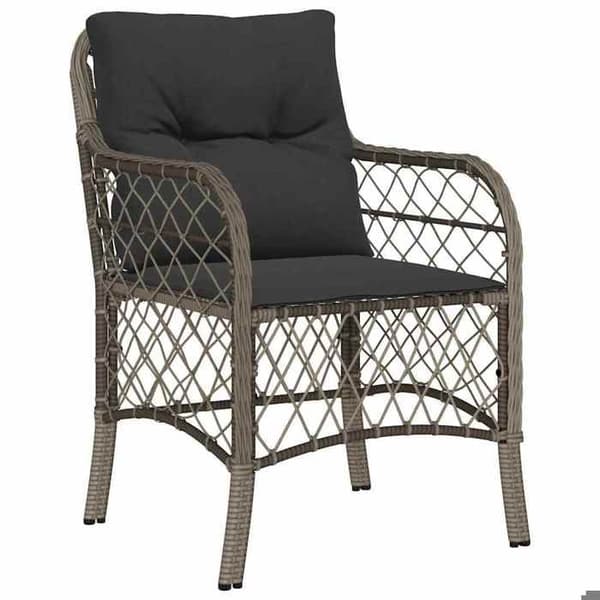 Maison Exclusive - 9 pc have spisebordssæt i grå polyrotin Grå