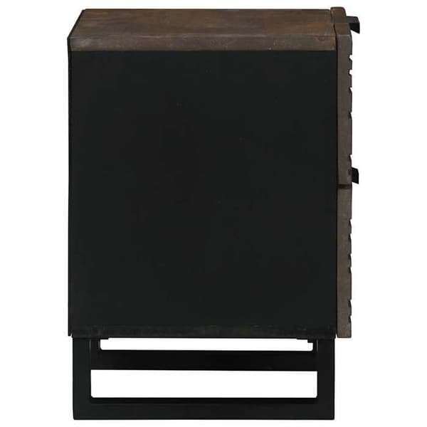 Maison Exclusive - Nattens bord Valnød 40 x 33 x 46 cm Ingeniørtræ Valnöt