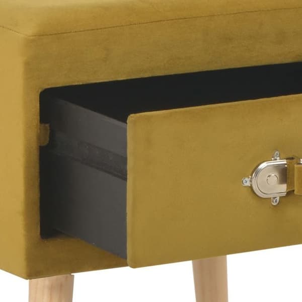 Maison Exclusive - Hyllykkö Sinappi 40x35x40 cm Sametti