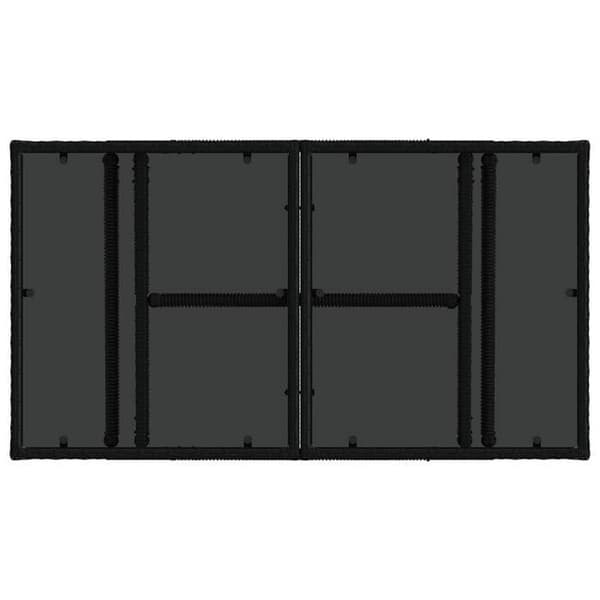 Maison Exclusive - Hæve-sænke havebord Sort 100 x 55 x 37 cm Svart