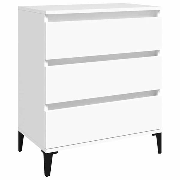 Maison Exclusive - Buffé Vit 60x35x70 cm Ingenjörsträ