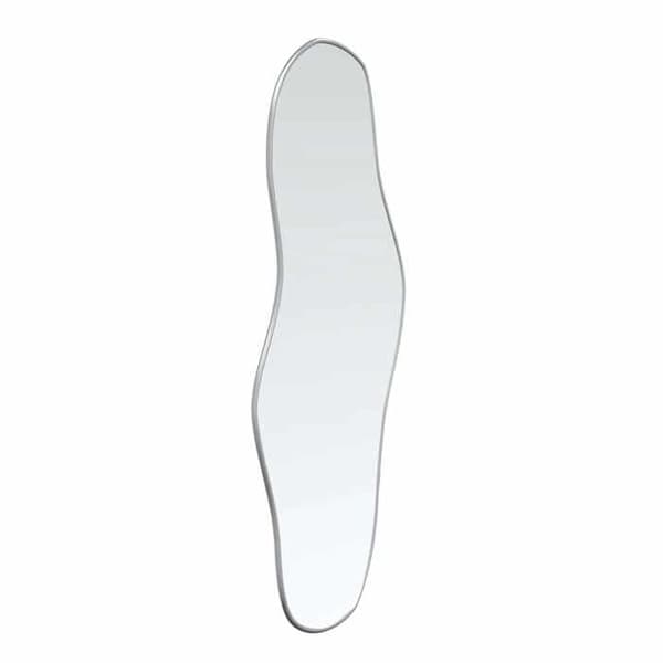 Maison Exclusive - Hopeinen seinäpeili 80x35 cm