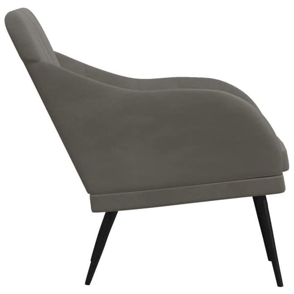 Maison Exclusive - Mörkgrå Fåtölj 63x76x80 cm Sammet
