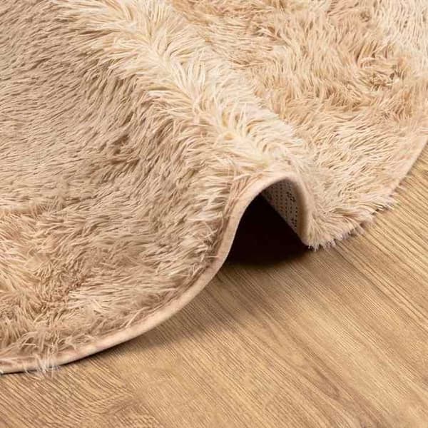 Matta - EXKLUSIVT HEM - NAVARRA - Polyester - Shaggy - Halkskydd beige