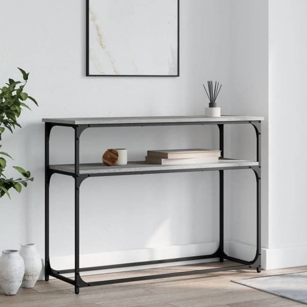 Maison Exclusive - Konsolbord sonoma grå 100x35,5x75 cm ingenjörsträ