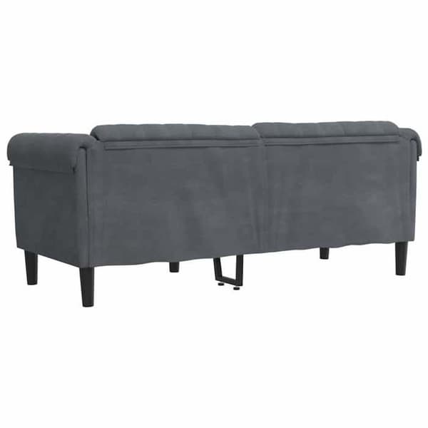 Maison Exclusive - Mørkegrå velour 2-personers sofa
