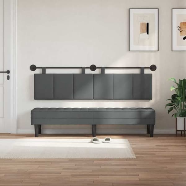 Maison Exclusive - Ripustettava päätyharso Tummanharmaa Kangas Mörkgrå