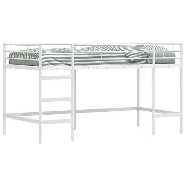 Maison Exclusive - Loftsäng för barn Vit 100 x 200 cm Stål Vit