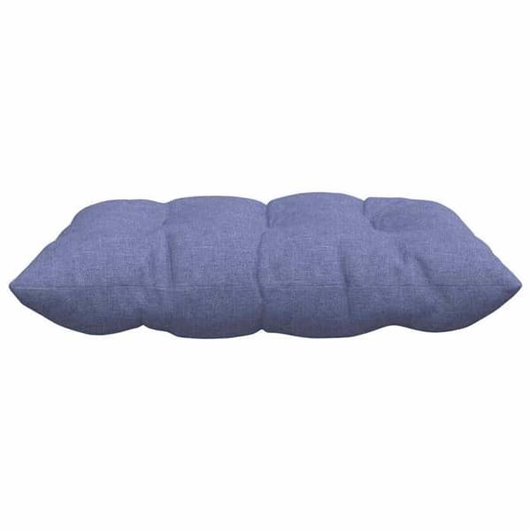 Sittkuddar - EXKLUSIV HEM - Paket om 4 - 40 x 40 x 6 cm - Denimblå - Polyesterfyllning denim blå