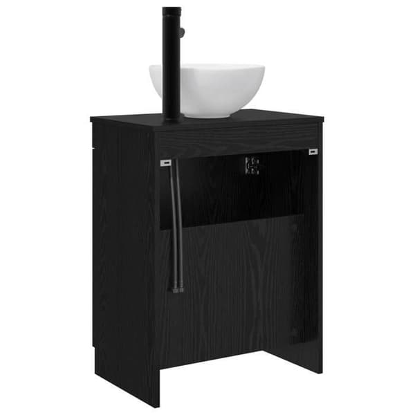 Maison Exclusive - Badeværelsesmøbel med sort vask 54 x 35 x 83 cm