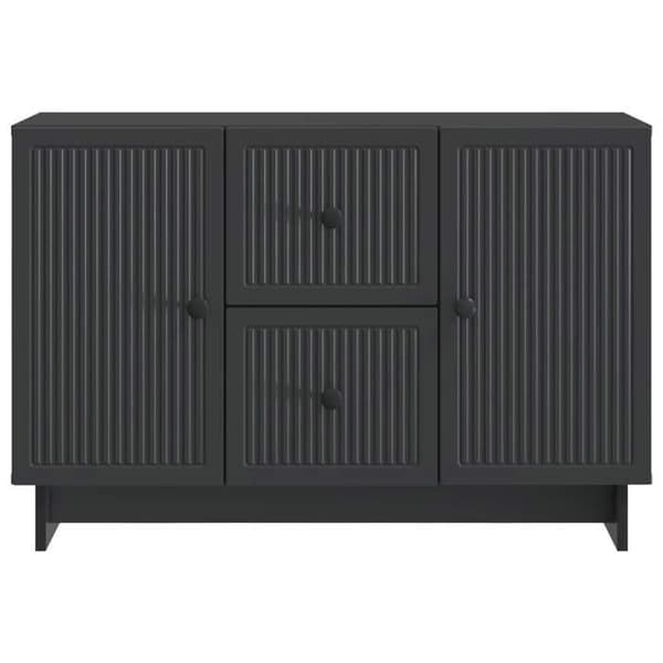 Maison Exclusive - Buffet med skuffe Sort 89 x 34,5 x 60 cm Ingeniørtræ