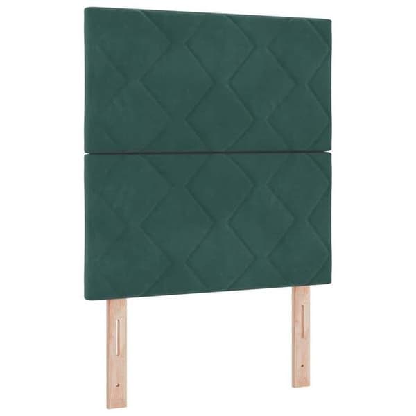 Maison Exclusive - Mörkgrön sänggavel 80 cm Sammet