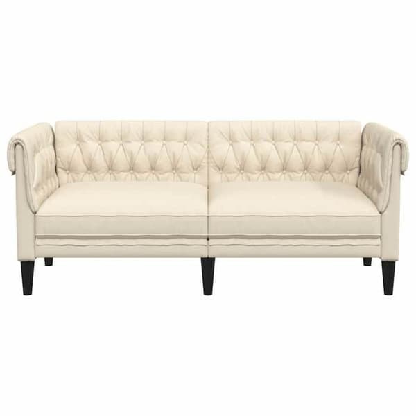 Maison Exclusive - Chesterfield 2-paikkainen sohva pellavaa