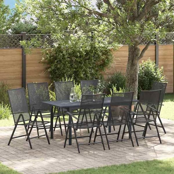 Maison Exclusive - 9 pc have møbel sæt i antracit antracit