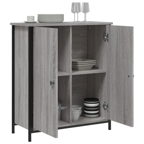 Maison Exclusive - Buffé Sonoma grå 70x30x80 cm ingenjörsträ Sonoma grå