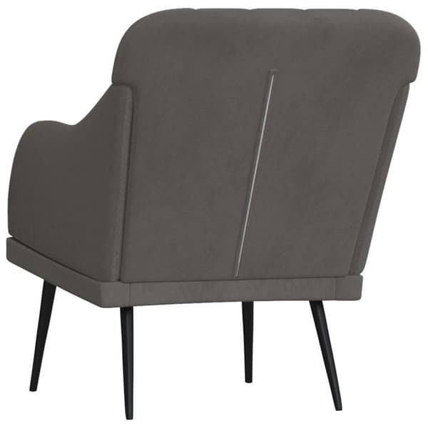 Maison Exclusive - Mörkgrå Fåtölj 63x76x80 cm Sammet