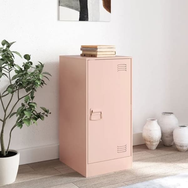 Maison Exclusive - Buffé rosa 34,5x39x73 cm stål