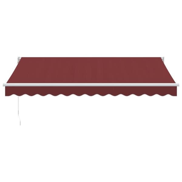 Maison Exclusive - Manuel indtrækbar markise bordeaux 350x250 cm