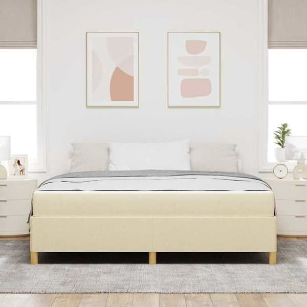 Maison Exclusive - Sängram Crème 180 x 200 cm tyg