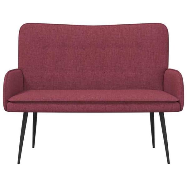 Maison Exclusive - Sofa 2 pladser Bordeaux 115 x 61 x 87 cm Stof