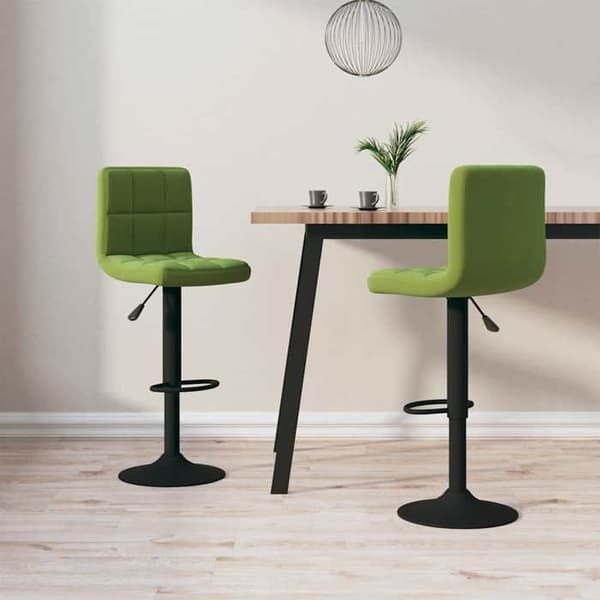 Maison Exclusive - Baarijakkarat 2 kpl vaaleanvihreä sametti Ljusgrön