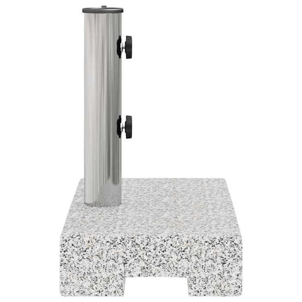 Parasolbas - MAISON EXCLUSIVE - Rektangulär granit - 25 kg - Adaptorer 38/48 mm - Grå