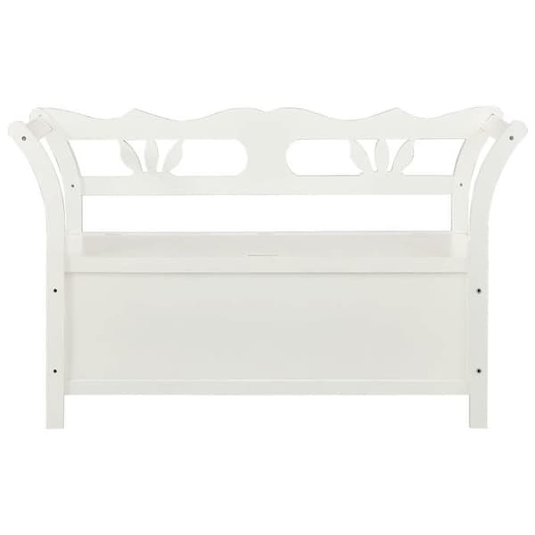 Maison Exclusive - Bänk Vit 107x45x75,5 cm Solid granträ Vit