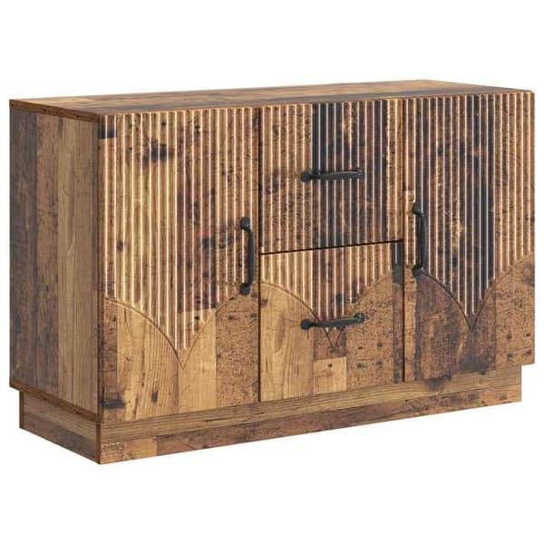 Buffet - EKSKLUSIVT HUS - Ingeniørtræ 89 x 34,5 x 57 cm - Trælook - Modulær opbevaring - Døre Ej specificerat