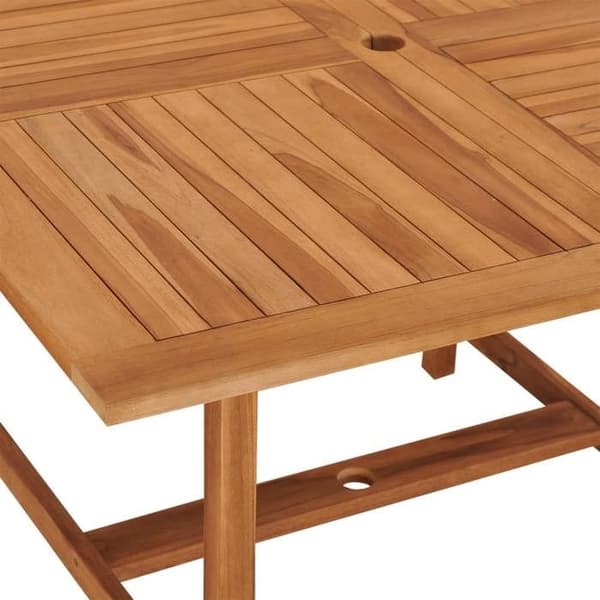 Maison Exclusive - Trädgårds matbord 110x110x75 cm Massivt teakträ