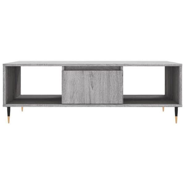 Sofabord - EKSKLUSIV HUS - 104x60x35 cm - Sonoma grå - Ingeniørtræ - 3 rum Sonoma grå