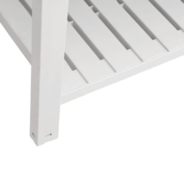 Maison Exclusive - Hævet havebed i hvid 110x45x79 cm polypropylen Vit