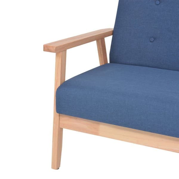 Maison Exclusive - 2-personers Sofa i Blåt Stof Blå