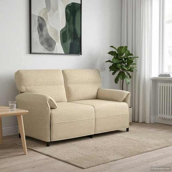 Maison Exclusive - 100 % polyesterista valmistettu sohva, metallirunko, MDF, vaneri