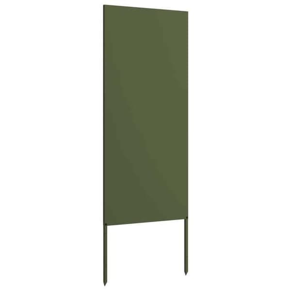 Trädgårdsskärm - EXKLUSIV HEM - Rektangulär - Olivgrön - Matt stål - 50 x 140 cm Olivgrön